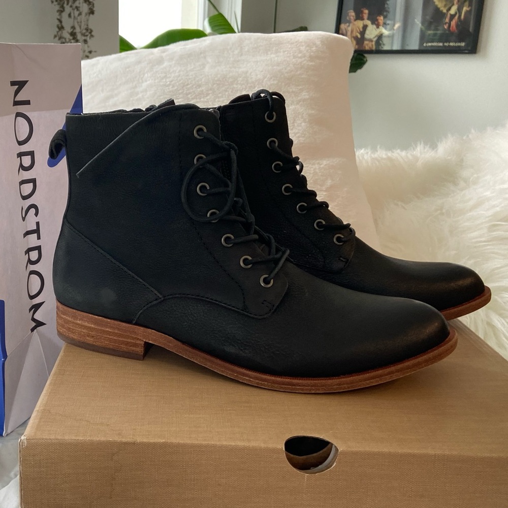 Kork-Ease Zip up Boots - New. Never Worn - Black